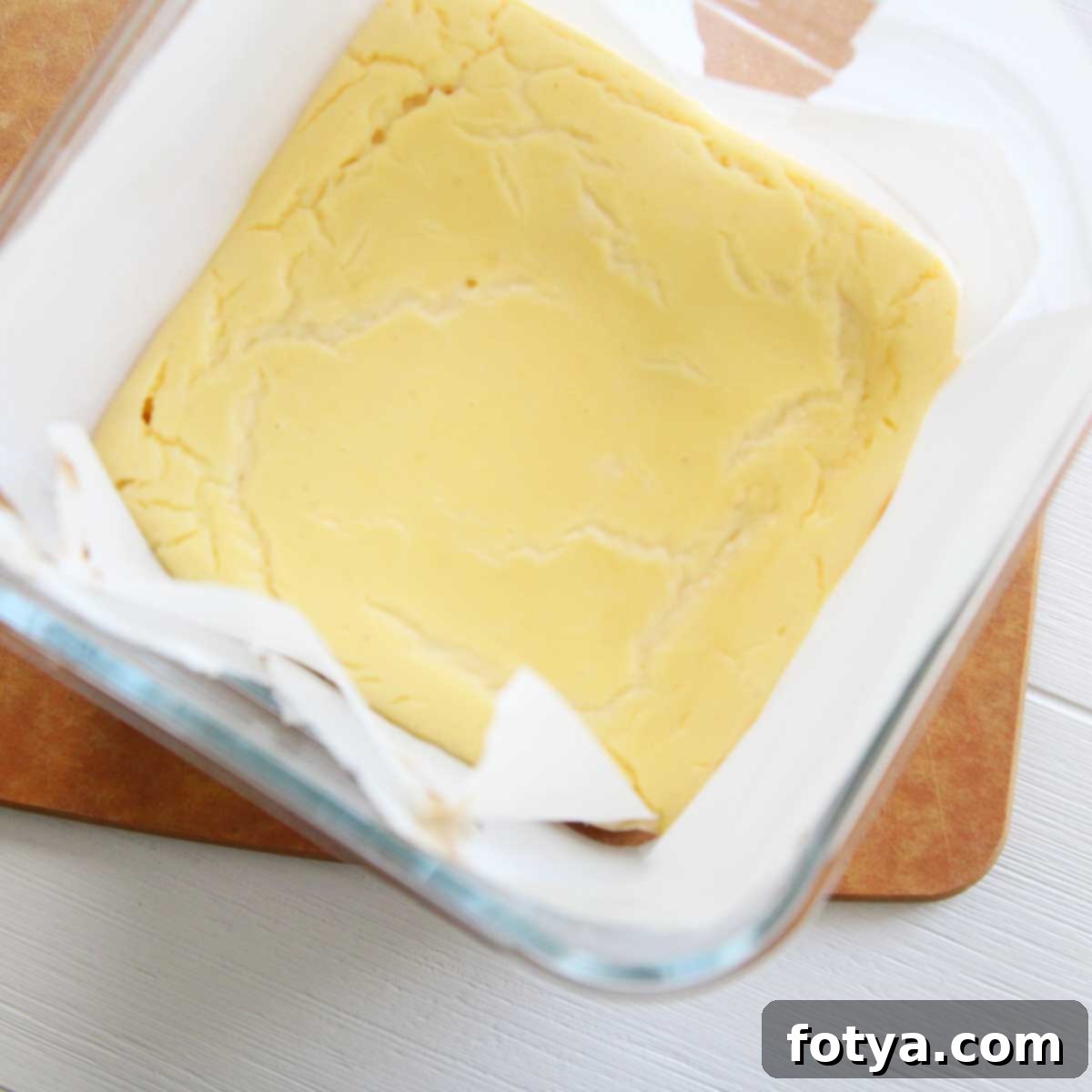 Πώς φτιάχνουμε εύκολη γέμιση cheesecake για Mooncakes και Mochi με μόλις 3 υλικά 5 Ψήστε και παγώστε τη γέμιση cheesecake