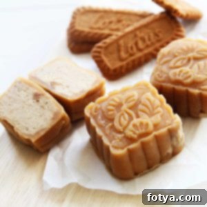 Σπιτικές Βίγκαν Παγωμένες Φεγγαρόπιτες Biscoff με Γέμιση Παγωτού 12 Λωτός Biscoff Snow Skin Φεγγαρόπιτες με γέμιση Nice Cream