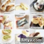 Αφράτα Ιαπωνικά Ψωμάκια Τόφου με Καρδιά Μότσι 17 κολάζ με παραλλαγές γλυκών γεμίσεων για ατμιστά ψωμάκια - All Purpose Veggies
