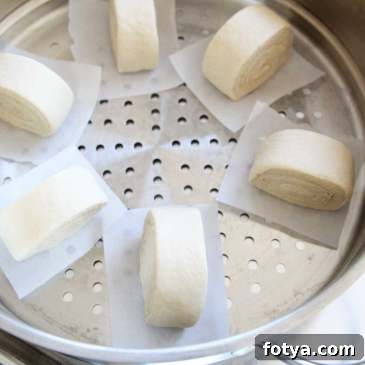 Υγιεινά Τόφου Ψωμάκια στον Ατμό 15 Ψωμάκια Tofu Mantou στον ατμομάγειρα