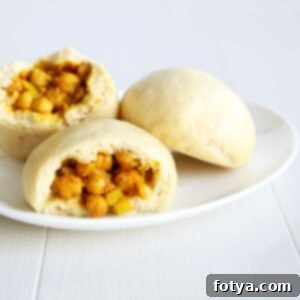 Αλμυρά Βίγκαν Μπάοζι με Ρεβίθια 14 IMG_19904 steamed bun filling variation - chickpea curry