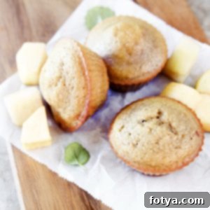 Υγιεινά Μάφιν Μήλου Ολικής Άλεσης 8 Muffins Μήλου Ολικής Άλεσης