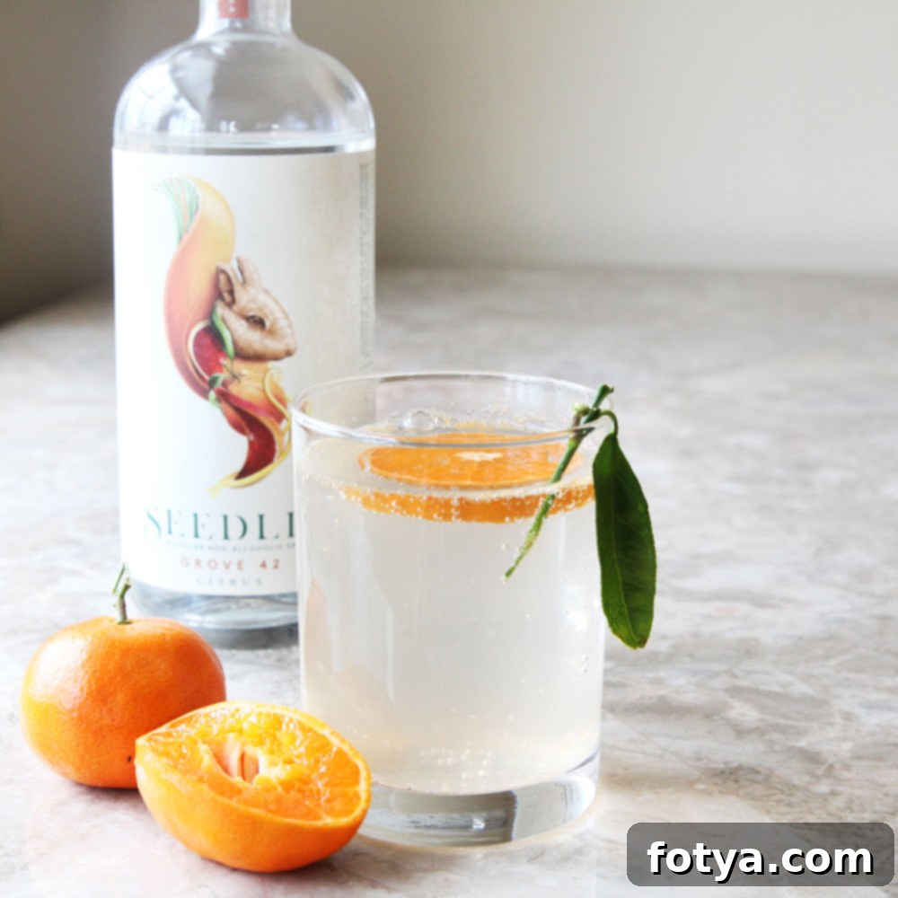 Συνταγή για Seedlip Orange Crush Κοκτέιλ Χωρίς Αλκοόλ 6 Μη Αλκοολούχο Κοκτέιλ Μανταρίνι με Seedlip Grove 42