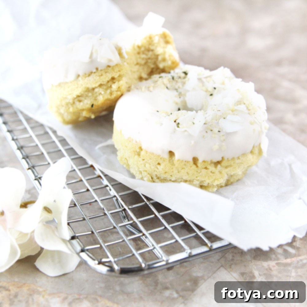 Ψητοί Ντόνατς Μότσι Καρύδας 8 Στοίβα από Mochi Ντόνατς με Αλεύρι Καρύδας
