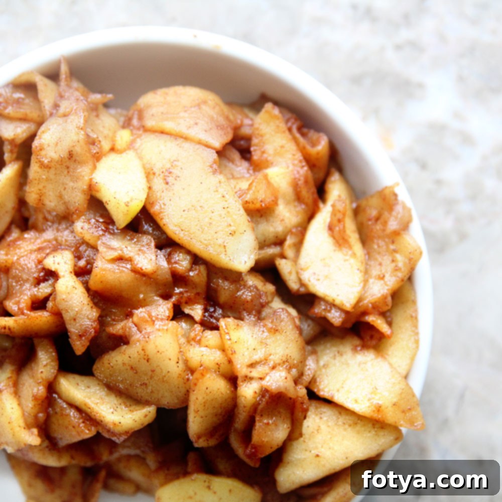 Μηλοπιτάκια Πρωτεΐνης χωρίς Ψήσιμο 4 10 Minute Cinnamon Sugar Cooked Apple Pie Topping