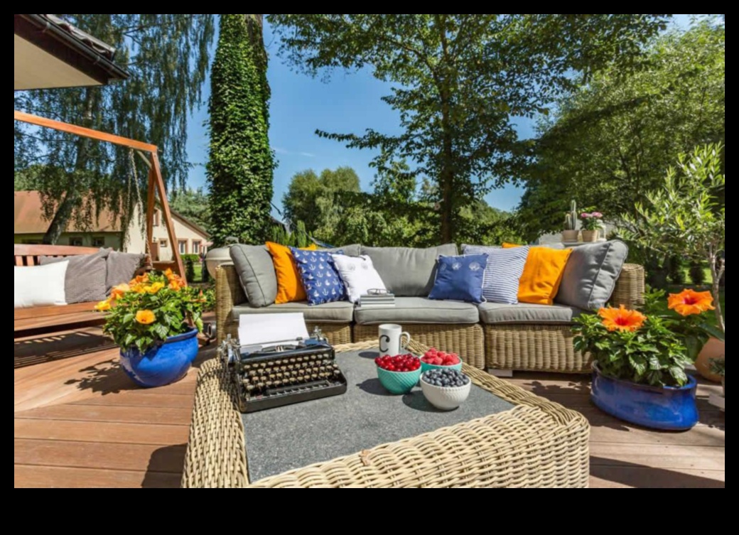 Υπαίθριοι χώροι ψυχαγωγίας Ο απόλυτος οδηγός 4 Ποιες είναι μερικές συμβουλές για τη διακόσμηση ενός εξωτερικού χώρου διασκέδασης με παράκτια διακόσμηση;