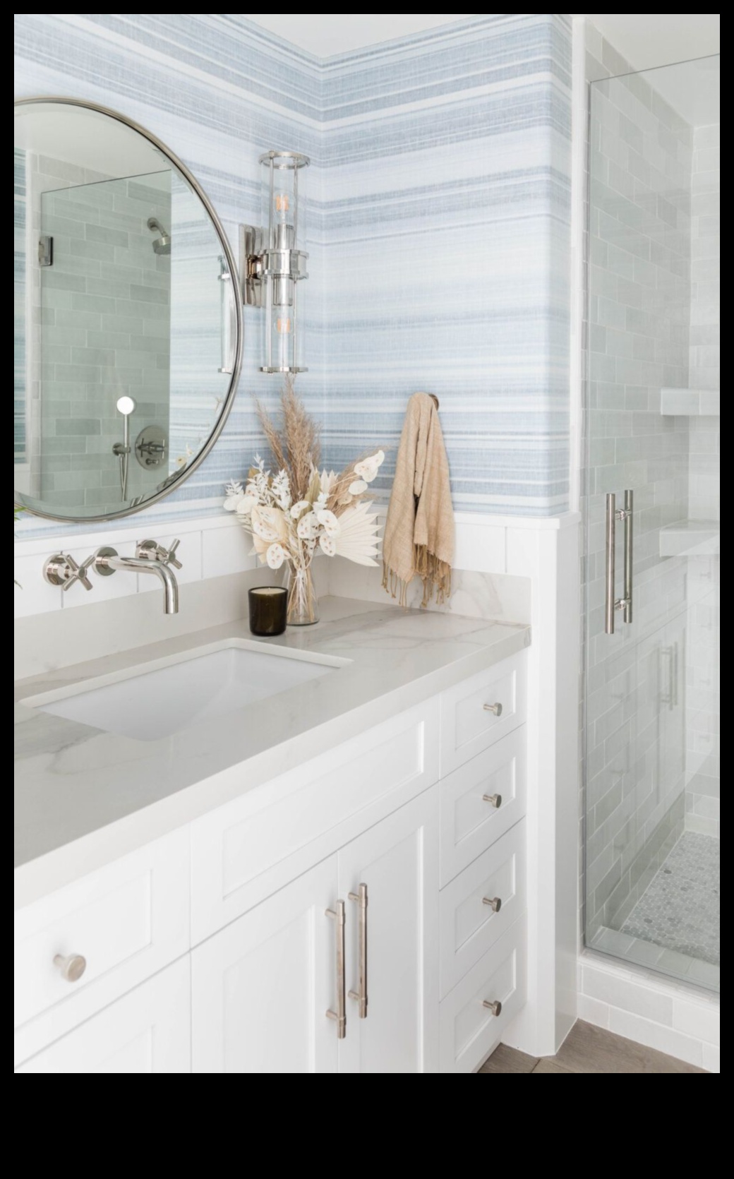 Σχεδιασμός παράκτιου μπάνιου Φέρτε την παραλία μέσα 4 Πώς μπορώ να διακοσμήσω ένα παραθαλάσσιο μπάνιο για ένα χαλαρωτικό παραθαλάσσιο καταφύγιο;