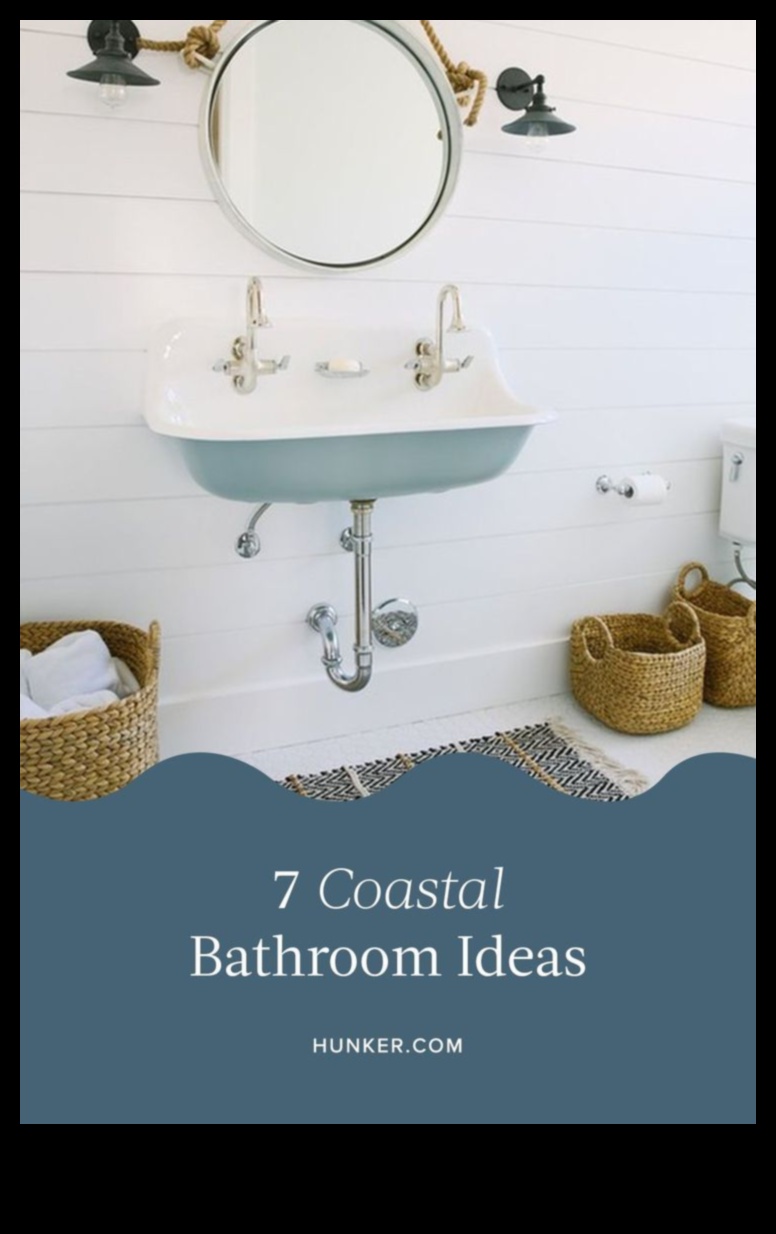 Σχεδιασμός παράκτιου μπάνιου Φέρτε την παραλία μέσα 2 Πώς μπορώ να διακοσμήσω ένα παραθαλάσσιο μπάνιο για ένα χαλαρωτικό παραθαλάσσιο καταφύγιο;