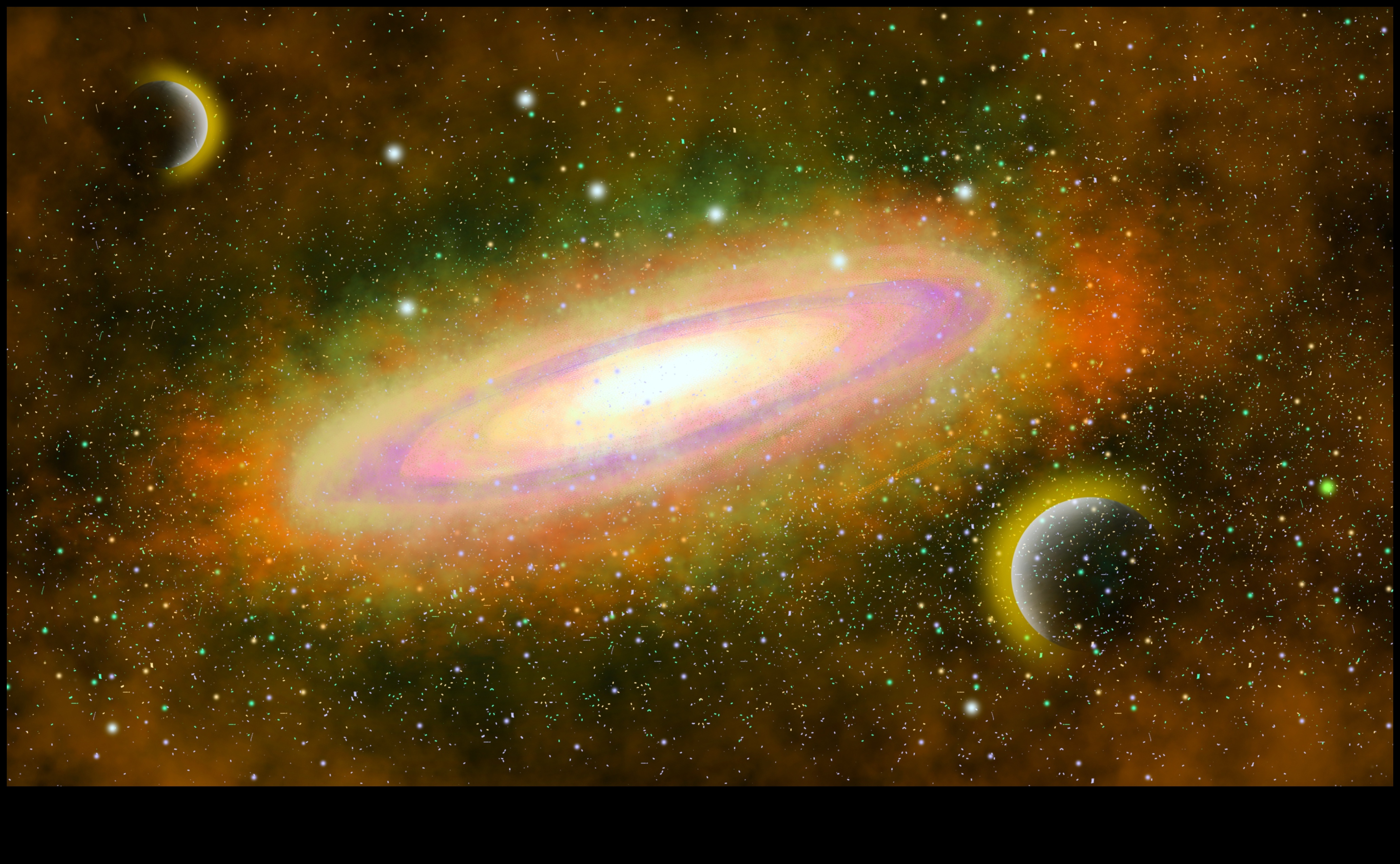 Starry Soiree: A Celestial Celebration Midst the Galaxies' Brilliance