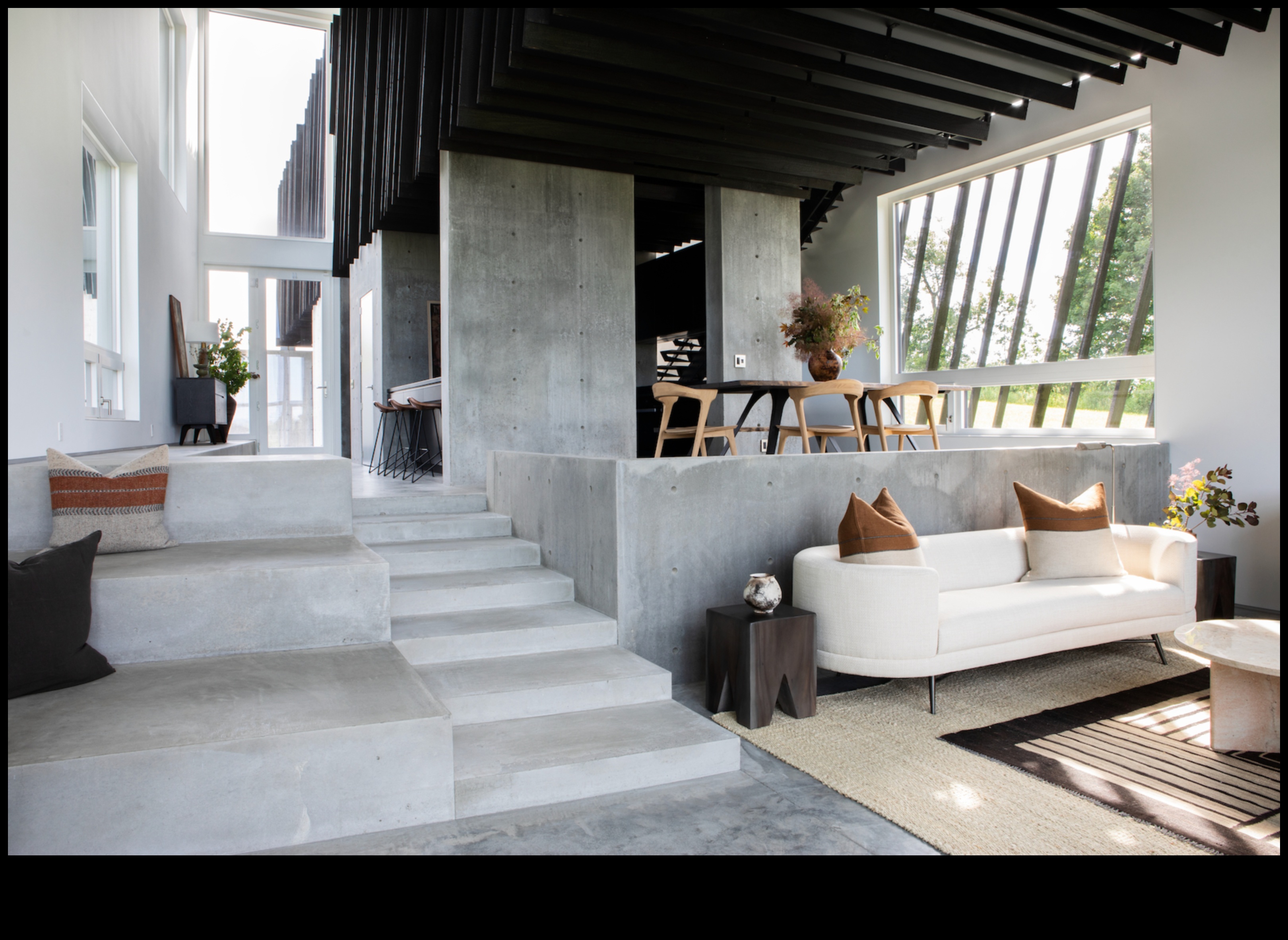 Μινιμαλιστική διακόσμηση από σκυρόδεμα Η μοντέρνα εμφάνιση 4 Μπορείτε να προτείνετε τρόπους εισαγωγής του σκυροδέματος στη μινιμαλιστική διακόσμηση για μια σύγχρονη αίσθηση;