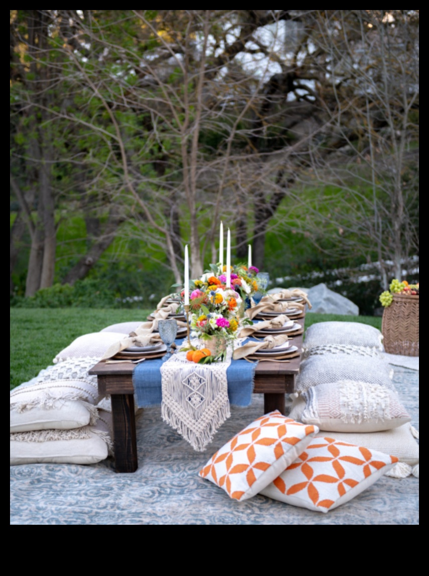 Boho υπαίθριο δείπνο Ένας κομψός και χαλαρός τρόπος διασκέδασης 5 Πώς να δημιουργήσετε μια υπαίθρια τραπεζαρία εμπνευσμένη από το Boho